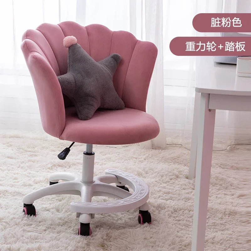 Nordic Computer Pink Chair Girl Dressing Stool Living