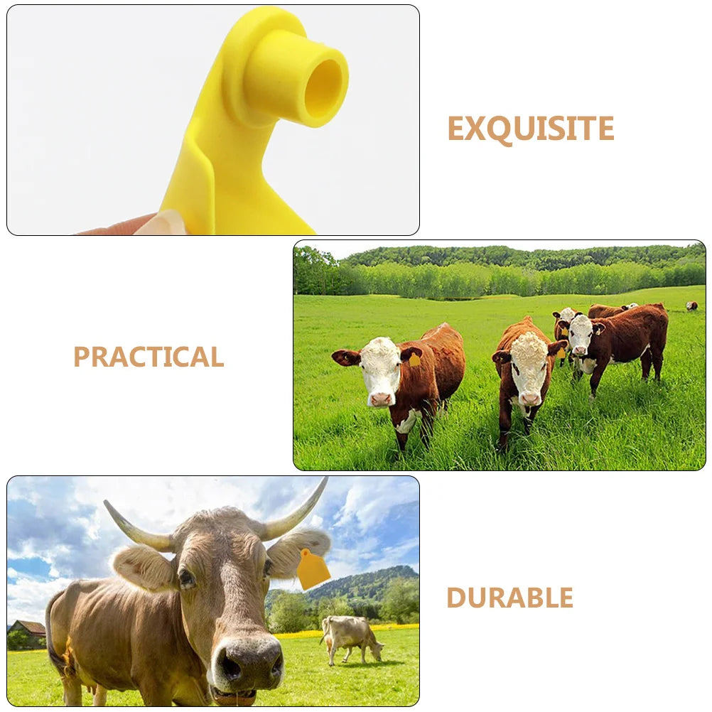 100 Pcs Digital Signage Cattle Ear Tag Animal