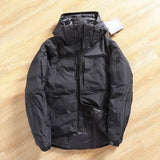 Thickened Men's Down Jackets Hooded Windproof Outdoor Warmth