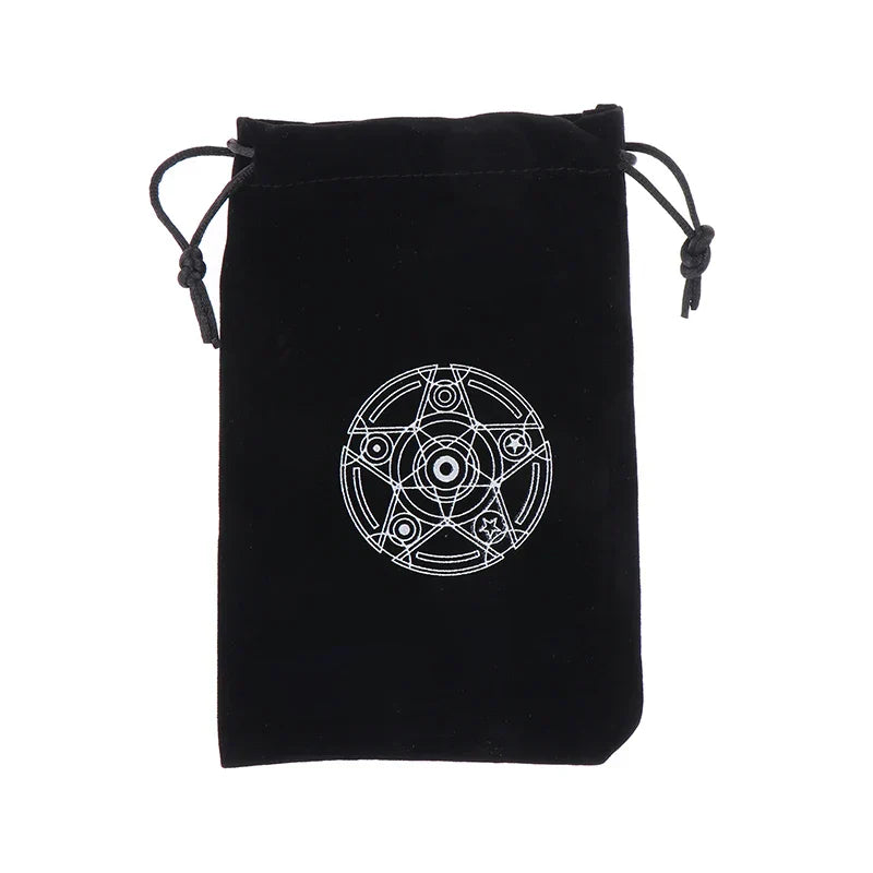 1PC Velvet Tarot Oracle Cards Storage Bag Drawstring Pouch