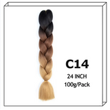 24Inch Synthetic Long Jumbo Ombre Braiding Hair For