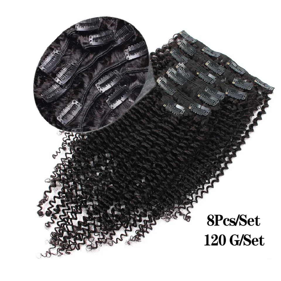 Maxine 4A 4B Hair Kinky Curly Clip In