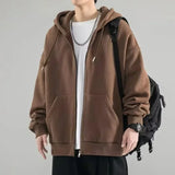 2024 American Heavyweight Basic Solid Color Cardigan Sweatshirt
