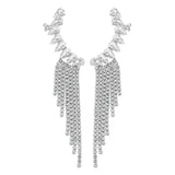 New Luxury Rhinestone Women's Earrings Tassel Crystal Hanging