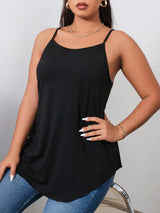 Black Plus Size Camis for Woman Camisole Large