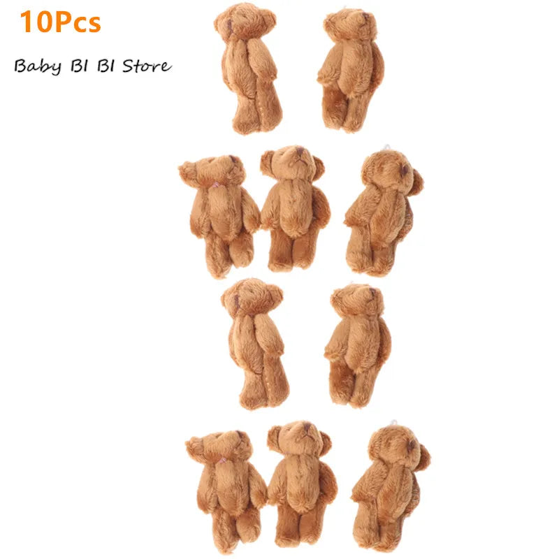 15Pcs/10/5Pcs Kawaii Small Bears Plush Soft Toys Pearl