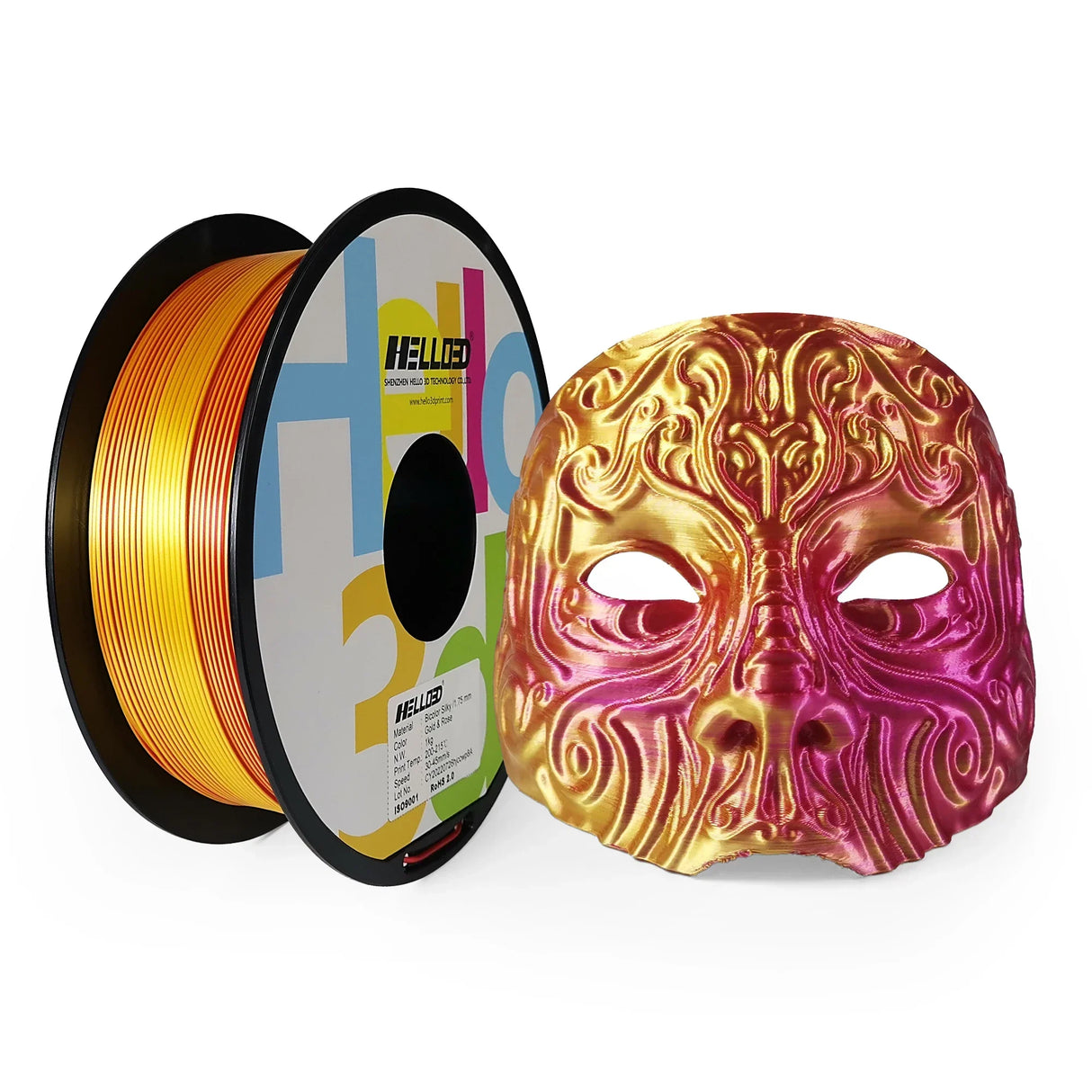 Tri-Color 3D Printer Filament PLA Silk Tricolor for