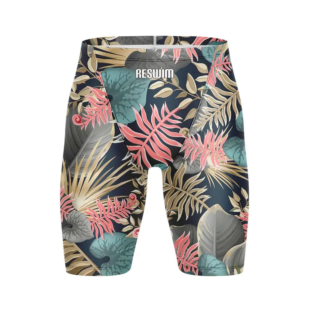 New Summer Men's Beach Tights Shorts Swimming Trunks