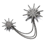 Fashion Star Alloy Rhinestones Women's Snowflake Large Brooch