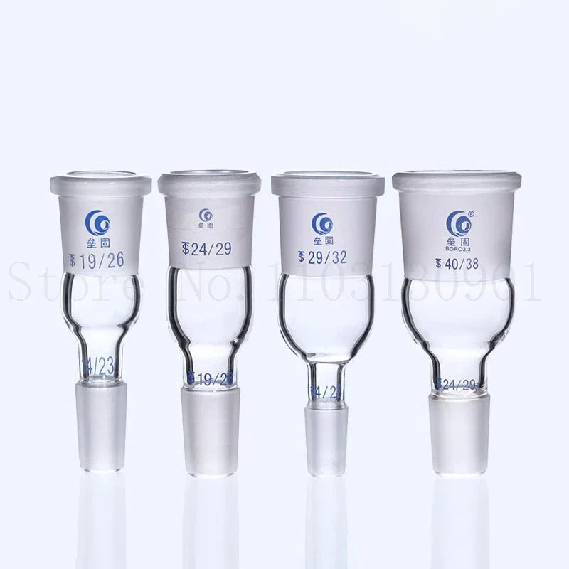 Lab Glass Adapter with 24*19/19*14/29*24/19*24/24*29 Female/male Connecting Glass