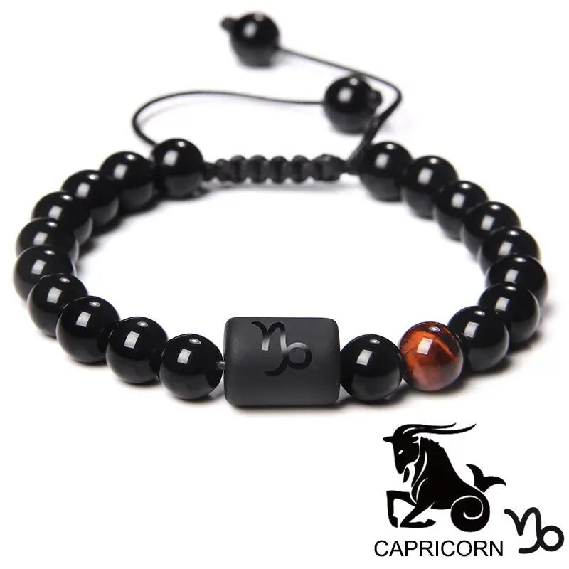 Handmade 12 Zodiac Sign Constellation Horoscope Beads Braided