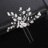 Bride Wedding Hairpins Artificial Pearls Headpieces U Shaped