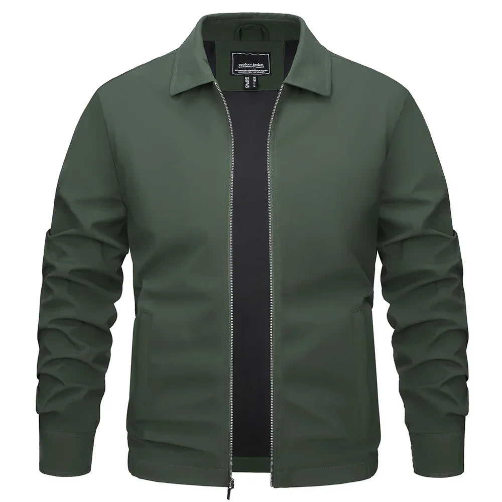 TACVASEN Lightweight Work Jackets Mens Classic Tunic Style