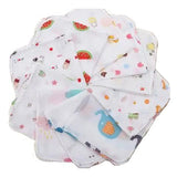 3Pcslot Mini Square cartoon printed baby Handkerchiefs Children