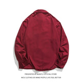 Autumn Solid Irregular Button Thin Men High Streetwear