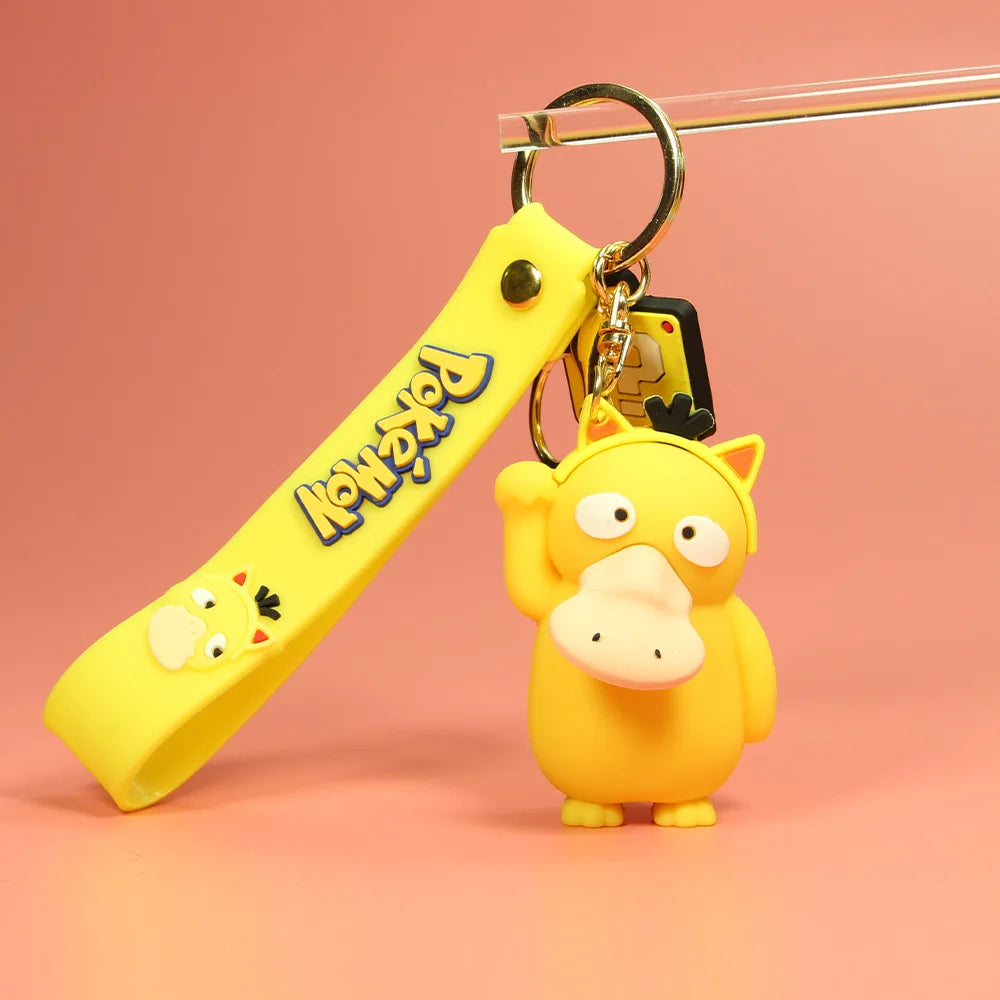 Pokemon Keychain Anime Figures Pikachu Cartoon Key Chain