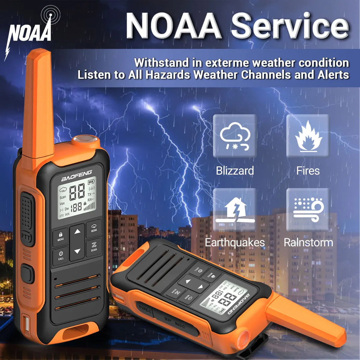 2PCS Baofeng F22 Walkie Talkie Portable Mini Communication