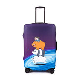 Luggage Protective Cover Bear Pattern Suitcase Dustproof Cover