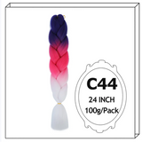 24Inch Synthetic Long Jumbo Ombre Braiding Hair For
