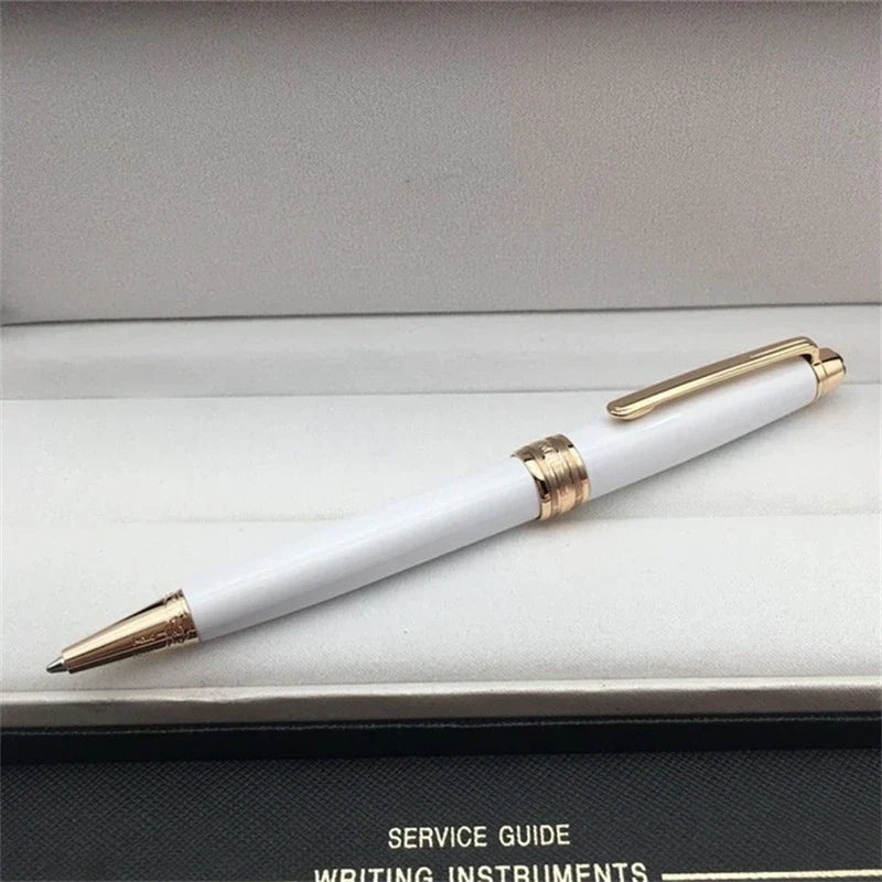 Luxury Msk-163 White Metal Ballpoint Pen Rollerball Pen