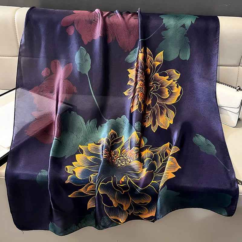 Spring Scarf Women's Luxury Design Scarf Silk Smooth