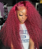 Water Wave Burgundy 13x6 Hd Lace Frontal Human
