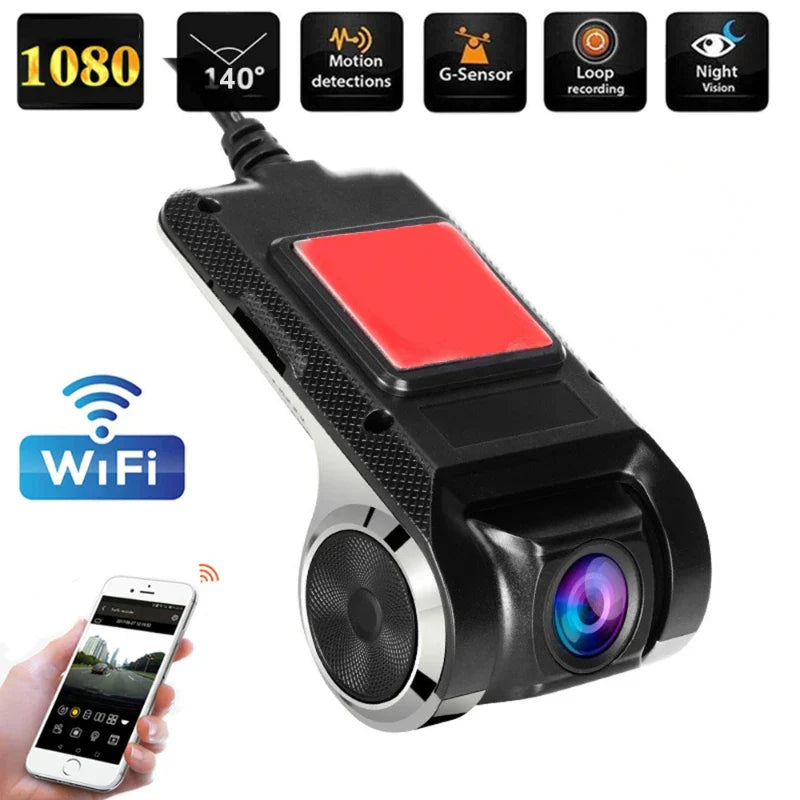 Car Camera Recorder HD Hidden Camera WIFI Duallens