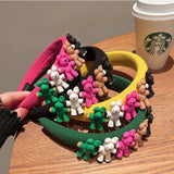 Korean Colorful Bear Headband Girl Cartoon Headwear Kids