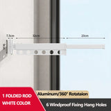 Extendable Clothesline Retractable Clothes Hanger Rack Folding Wall