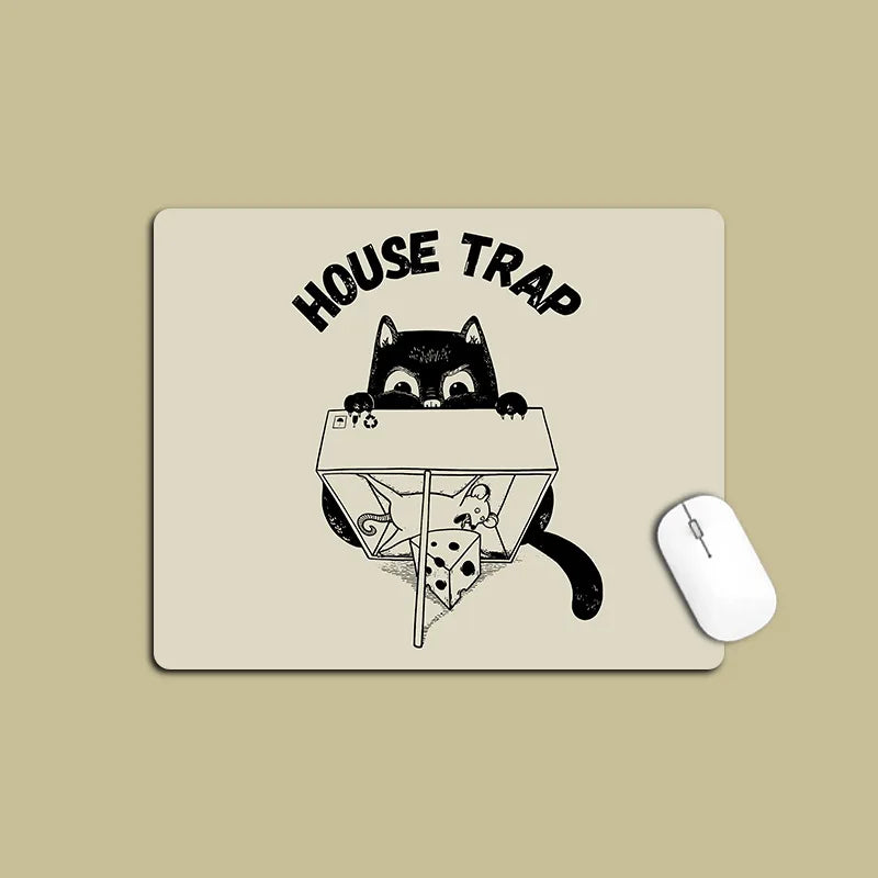 Mouse Mat Cat Mause Pad Cute Cartoon Gaming