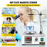 VEVOR 1L Heating Magnetic Stirrer Hot Plate W/