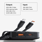 Baseus 22.5W Power Bank 10000mAh with Two Built-in