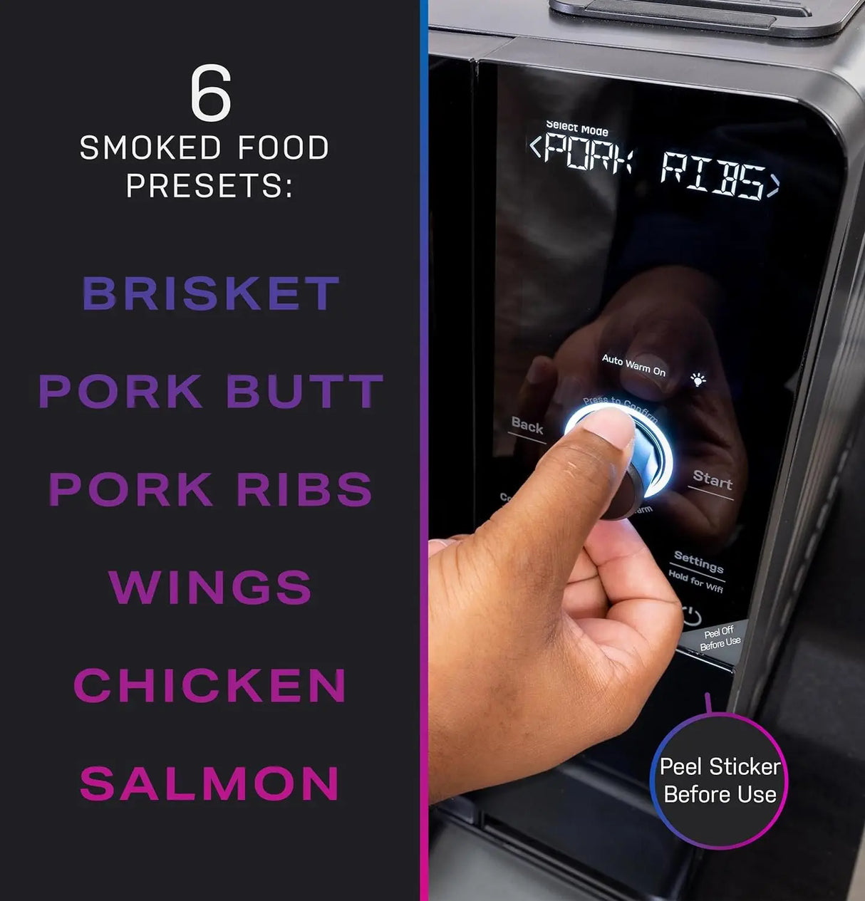 GE Profile Smart Indoor Smoker with Active Smoke
