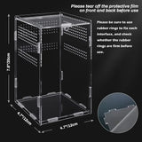 Magnetic Acrylic Case Nano Arboreal Tarantula Enclosure Reptile