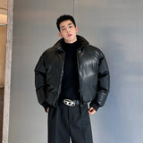 Y2K Short Down Jacket Retro Aviator Jacket short