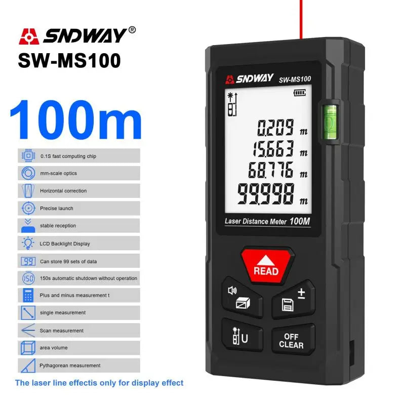 Sndway Laser Distance Meter SW MT4 MS50 MS70