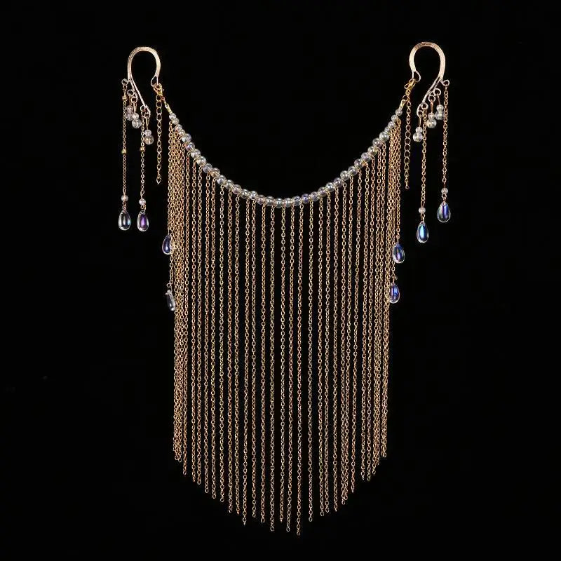 Antique Chinese Style Face Curtain Hanfu Hair Accessories