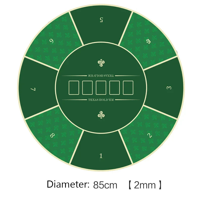 Deluxe Suede Texas Holdem Game Table Mat Nonslip