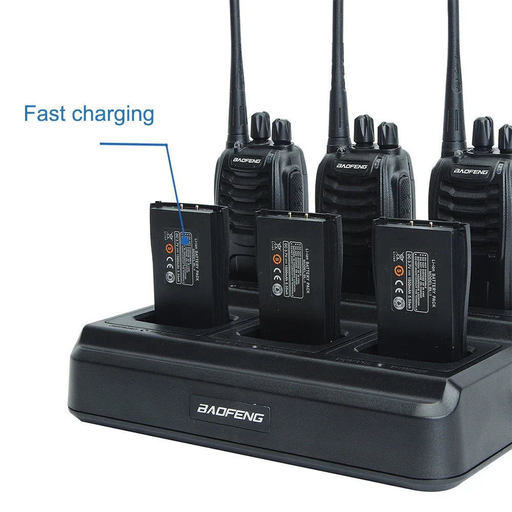 Baofeng 888S Charger Multi Battery Six Way 5V