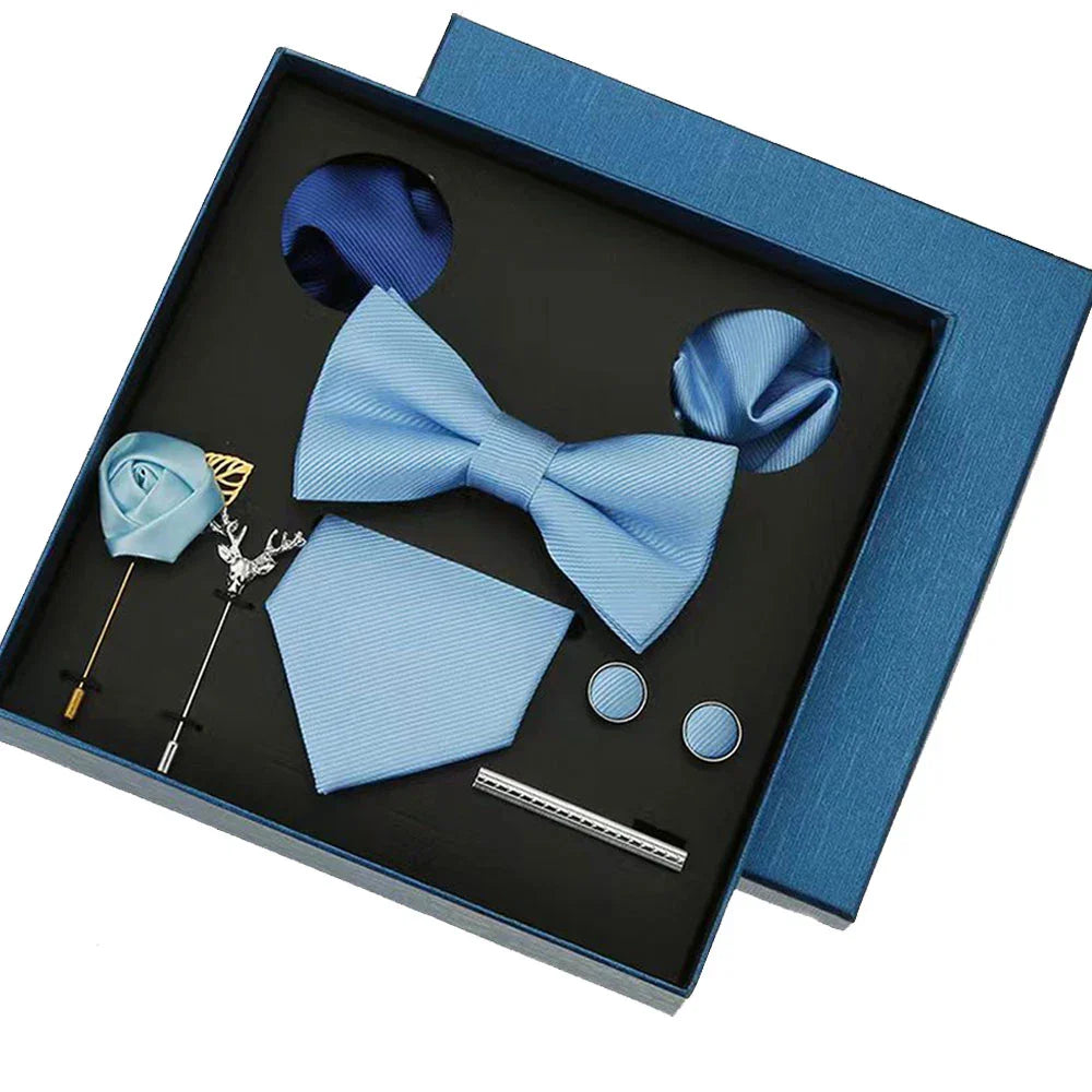 8pcs Luxury Mens Ties Set In Gift Box