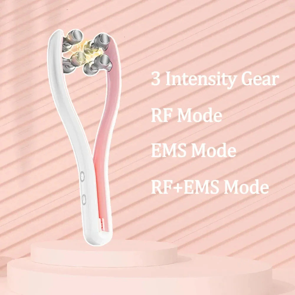 Ems Face Massager Roller Y Shape Face Lifting