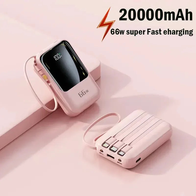 50000mAh Mobile Power Supply With BuiltIn Cable 66W