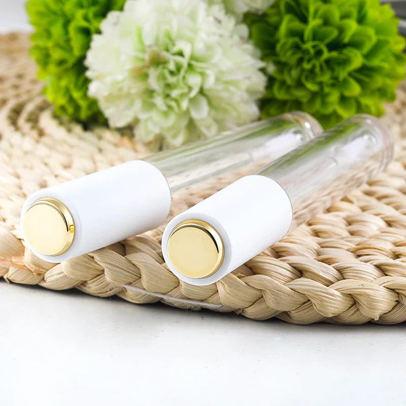 Clear Wand Lip Gloss Tube White cap 4ml
