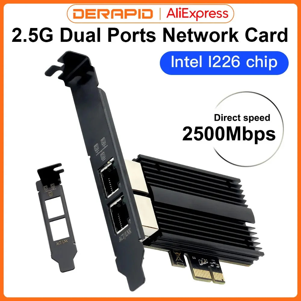 2500Mbps Pcie To RJ45 Intel I226 Network Card