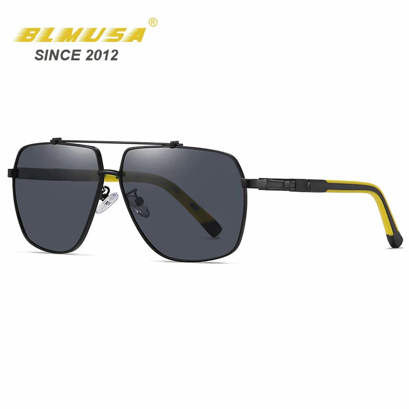 BLMUSA 2022 New Luxury Polarized Sunglasses Men Square