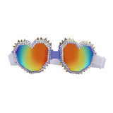 Y2K Hispter Neccessory Oversized Heart Sunglasses Women Big