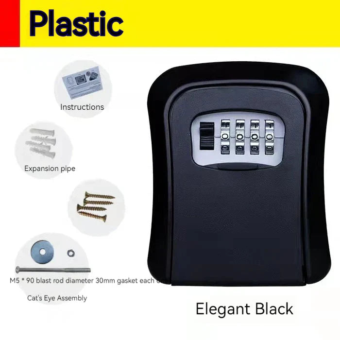 Wall Mount Key Lock Box 4 Digit Password