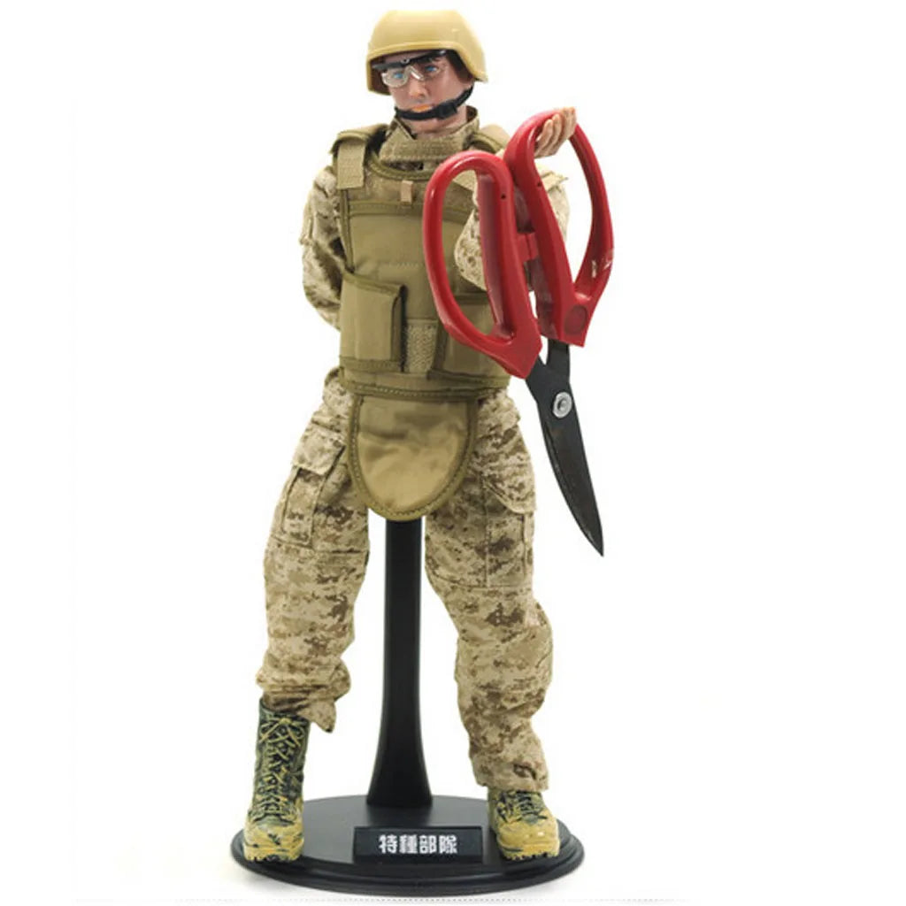 10Pcs Black 1/6 Scale 12inch Action Figures Dolls