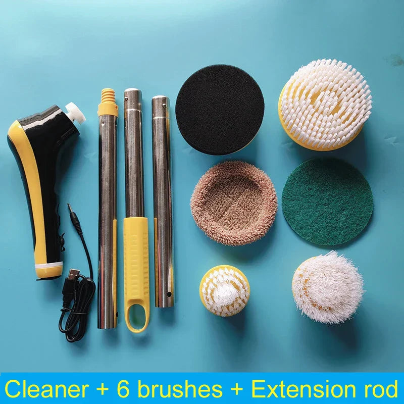 Electric Cleaning Turbo Scrub Brush Wireless Window Wall