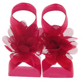 Cute Flower Chiffon Baby Sandals Soft Breathable Solid